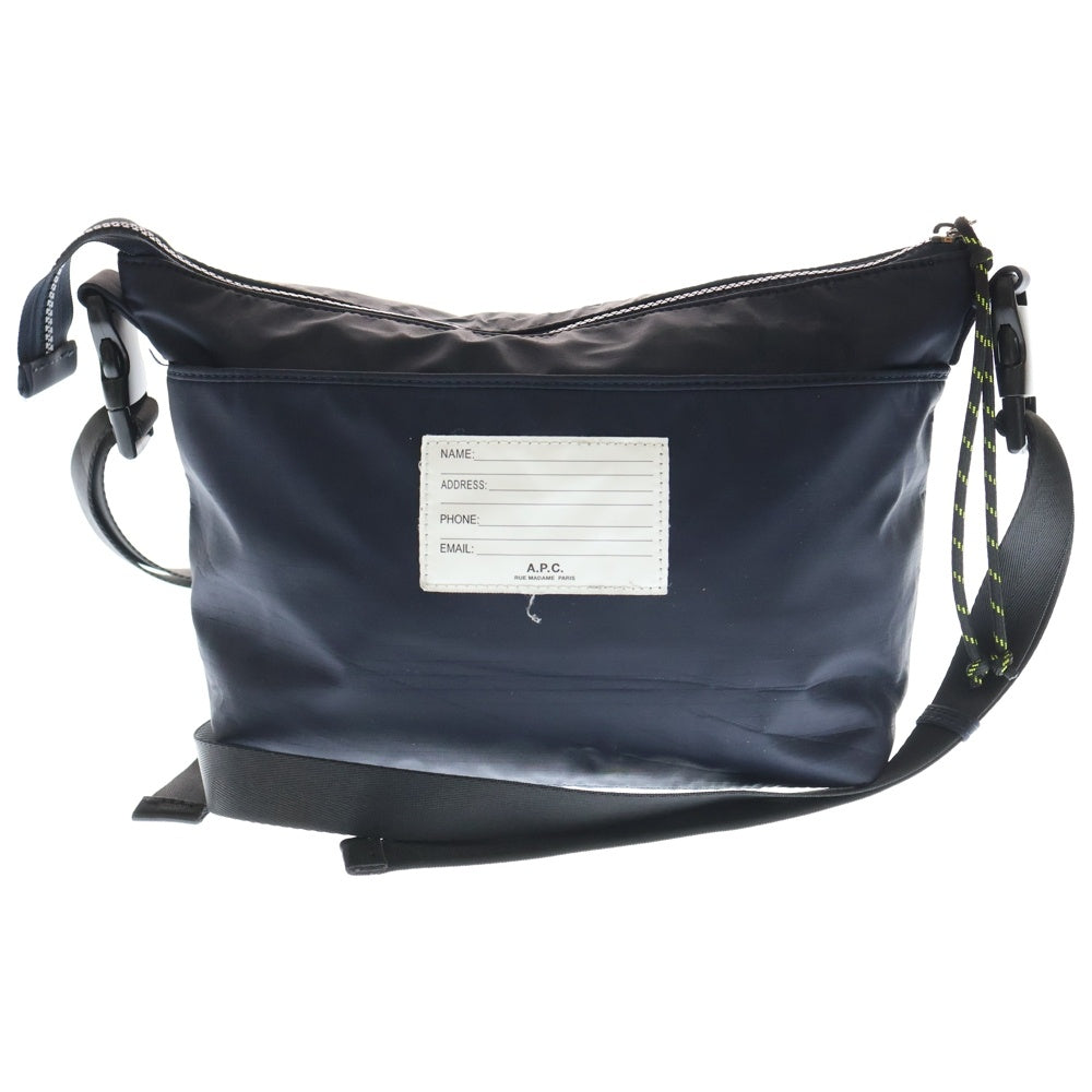 A.P.C(アーペーセー) TREK ナイロンショルダーバッグ ボディバッグ ネイビー