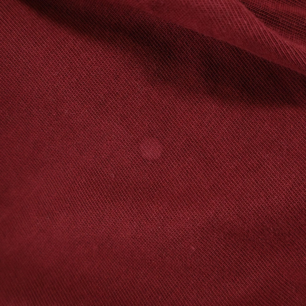 MAISON KITSUNE(メゾンキツネ) BOLD FOX HEAD PATCH OVERSIZE TEE フォックスヘッドパッチ 半袖Tシャツ カットソー ボルドー LM00107KJ0119