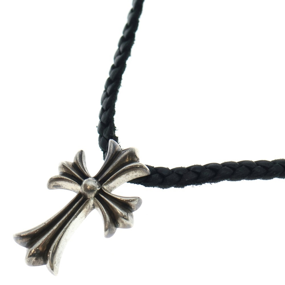 CHROME HEARTS(クロムハーツ) CH CRS SMLスモールCHクロス BC ボロチップブレイド ネックレス シルバー BCA220