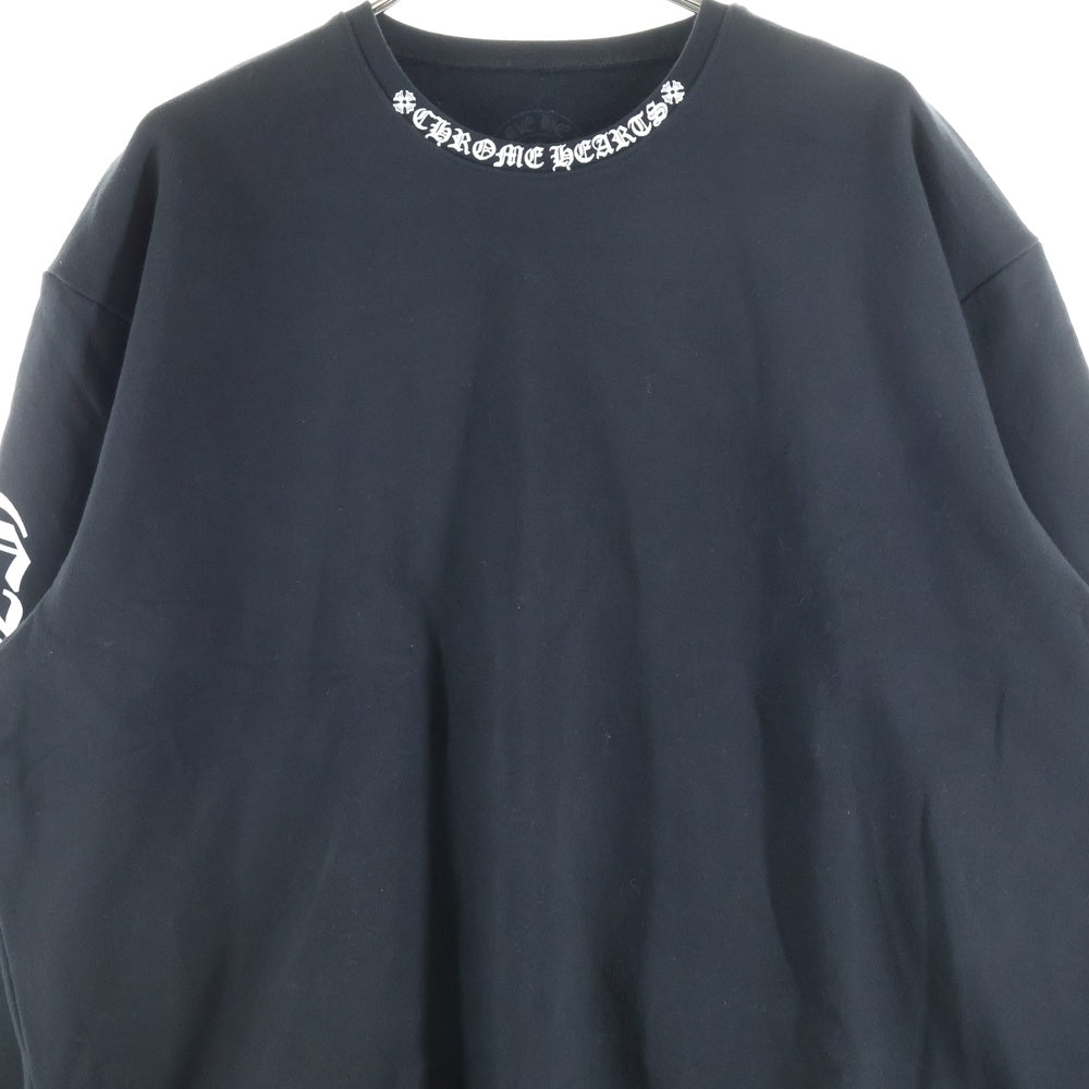 CHROME HEARTS(クロムハーツ) SWTSHRT PLVR ネックロゴプリント クルー