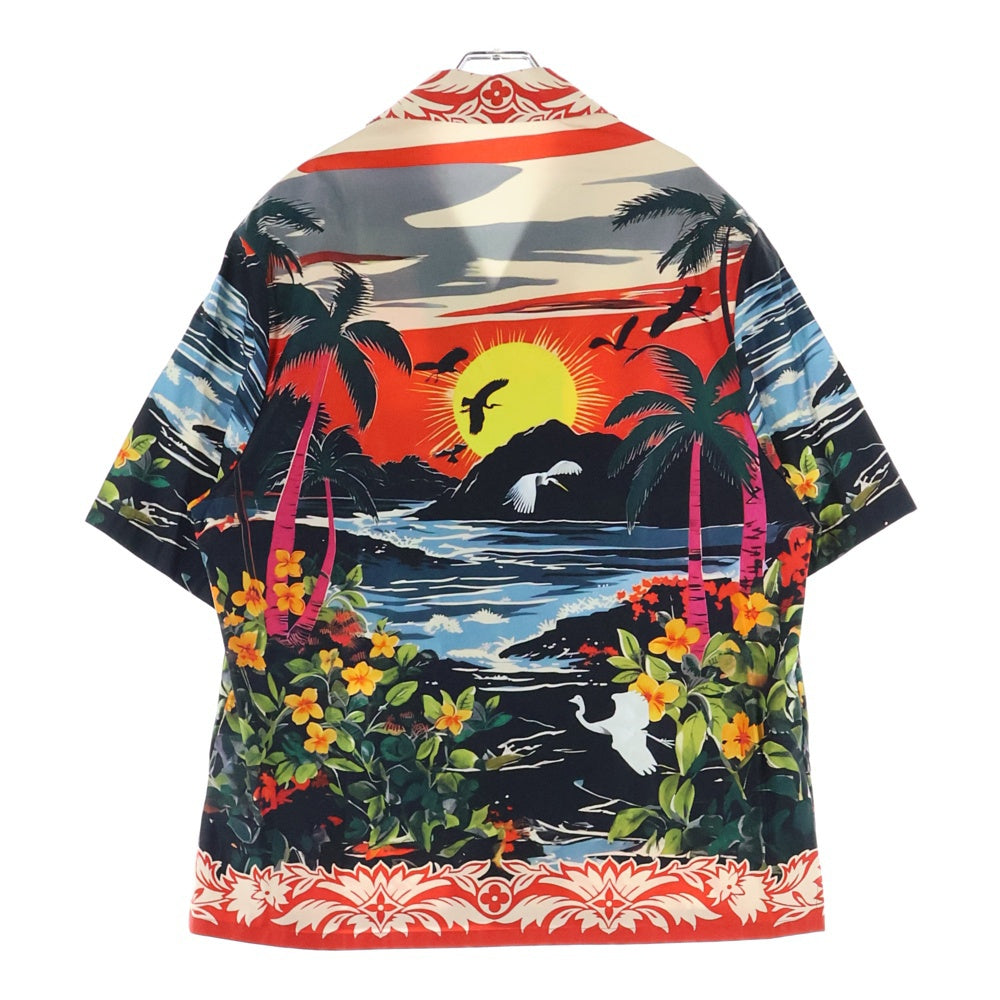 LOUIS VUITTON(ルイヴィトン) 24AW 総柄デザイン 半袖シャツ レッド RM242M KIS HRS12W