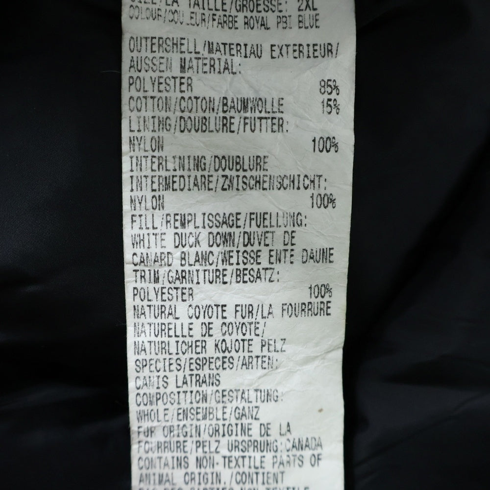 CANADA GOOSE(カナダグース) EXPEDITION PARKA 4565MPB エクスペディション ファー付き ダウンジャケット ブルー