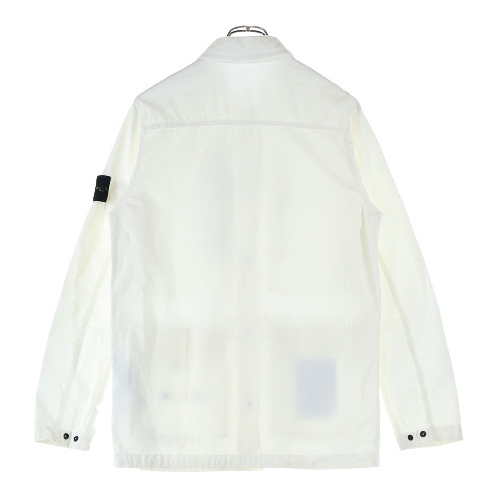 STONE ISLAND(ストーンアイランド) 21SS ガーメントダイ オールド加工 フライトジャケット ホワイト 7415439WN