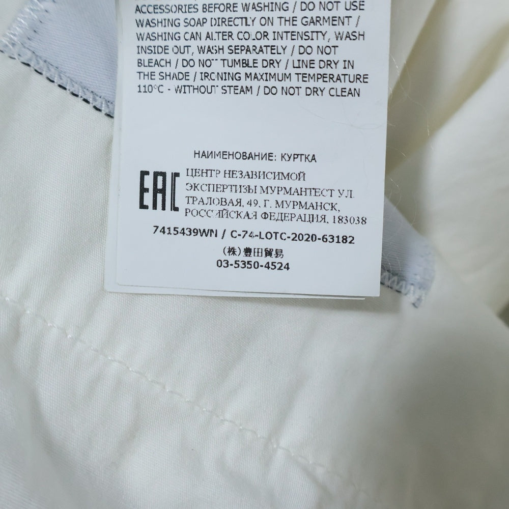 STONE ISLAND(ストーンアイランド) 21SS ガーメントダイ オールド加工 フライトジャケット ホワイト 7415439WN