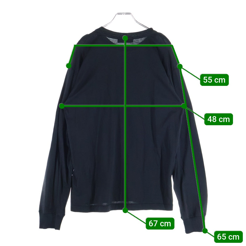 STONE ISLAND(ストーンアイランド) ロゴパッチ 長袖Tシャツ ロンT カットソー ブラック 101522713