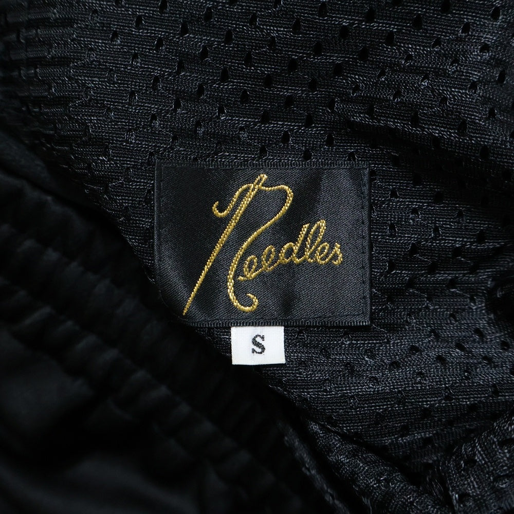 Needles(ニードルス) パピヨン刺繍 サイドライン トラックパンツ ブラック EJ341