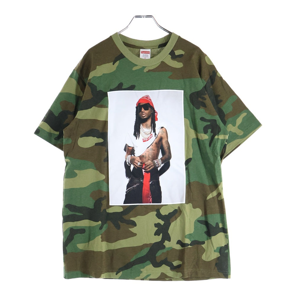 SUPREME(シュプリーム) 25AW Playboi Carti Tee プレイボーイ カーティ フォトプリント クルーネック 半袖Tシャツ カットソー グリーン