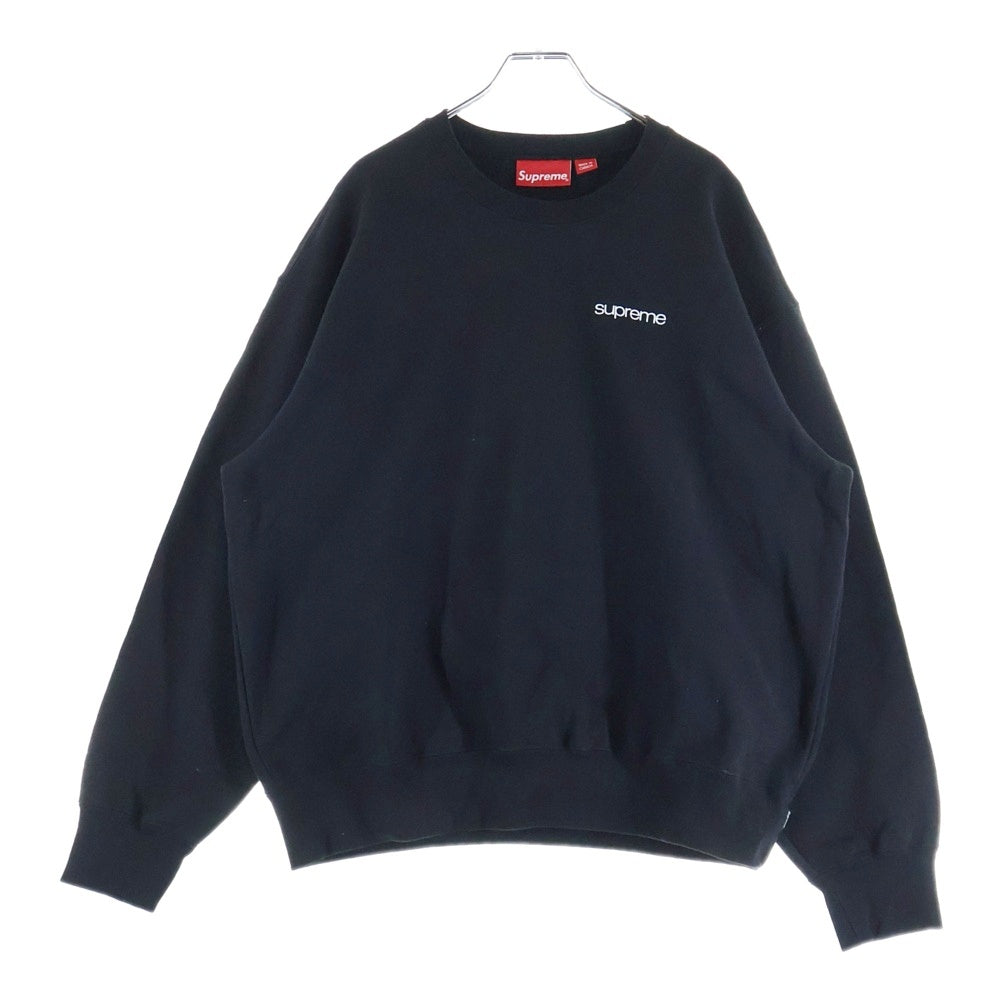 SUPREME(シュプリーム) 23aw NYC Crewneck ロゴプリント クルーネックトレーナー スウェット ブラック