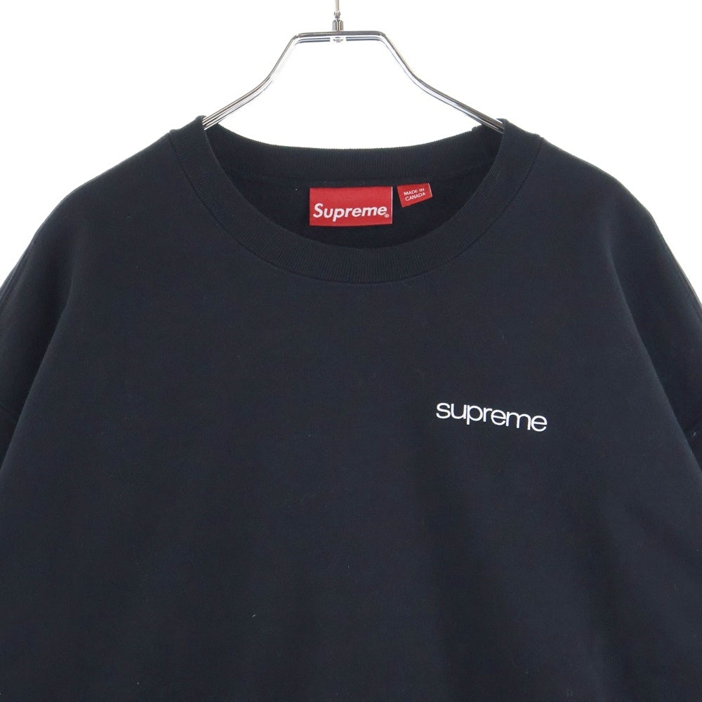 SUPREME(シュプリーム) 23aw NYC Crewneck ロゴプリント クルーネックトレーナー スウェット ブラック