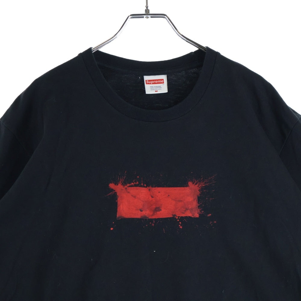 SUPREME(シュプリーム) 22SS Ralph Steadman Box Logo Tee ラルフステッドマン ボックスロゴプリント 半袖Tシャツ カットソー ブラック/レッド