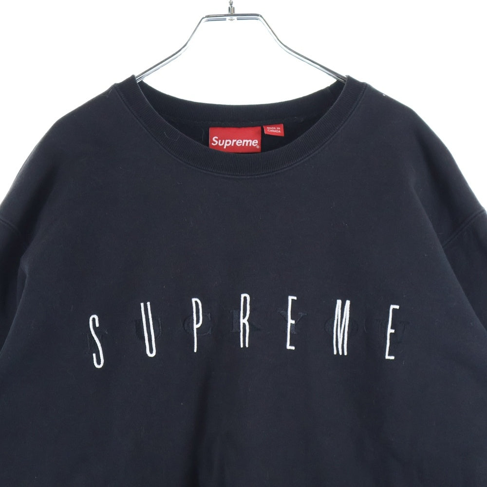 SUPREME(シュプリーム) 19AW Fuck You Crewneck フロント刺繍 クルーネックトレーナー スウェット ブラック