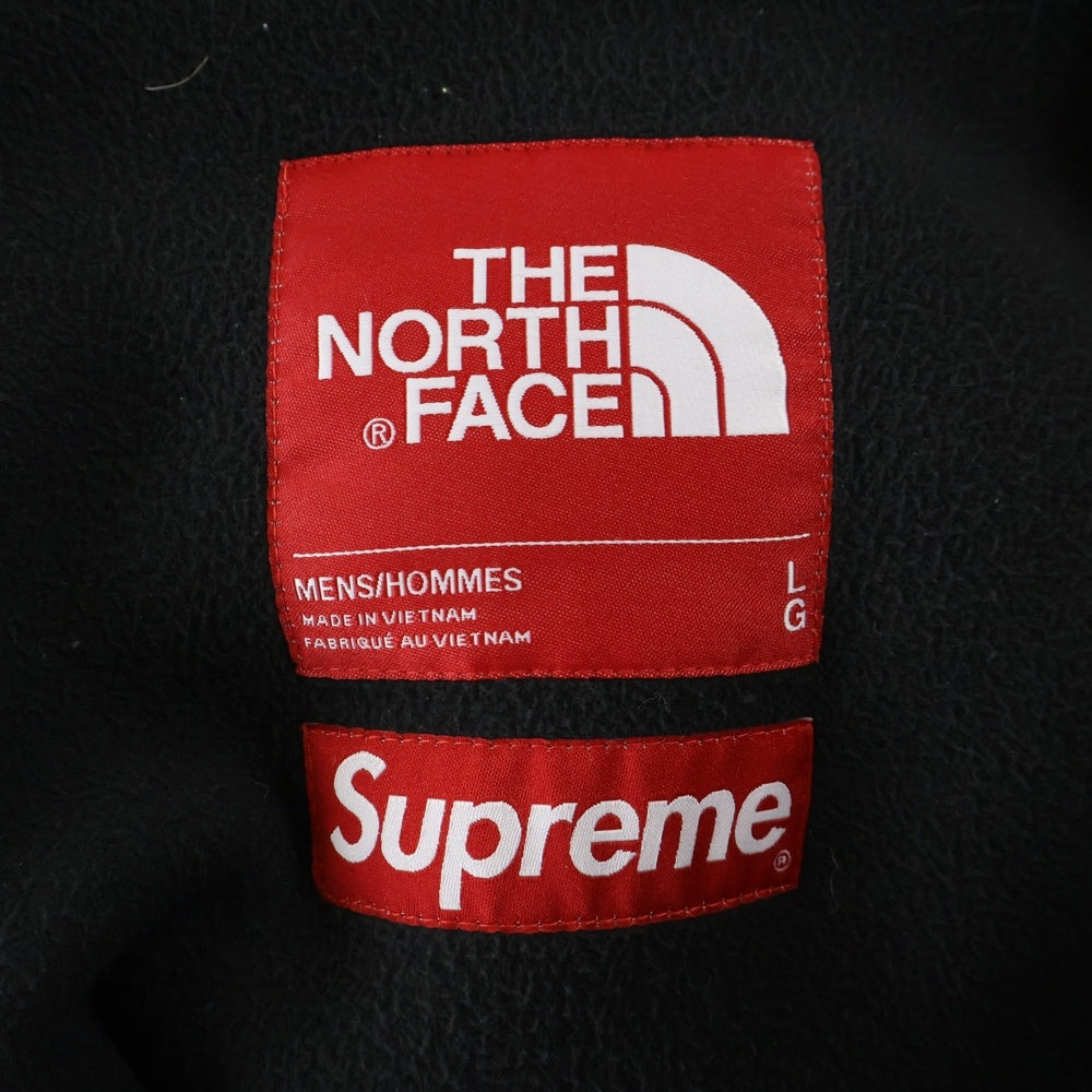 SUPREME(シュプリーム) 20AW ×THE NORTH FACE S Logo Hooded Fleece Jacket ザノースフェイス Sロゴ フリース ジャケット ブラック NT620041