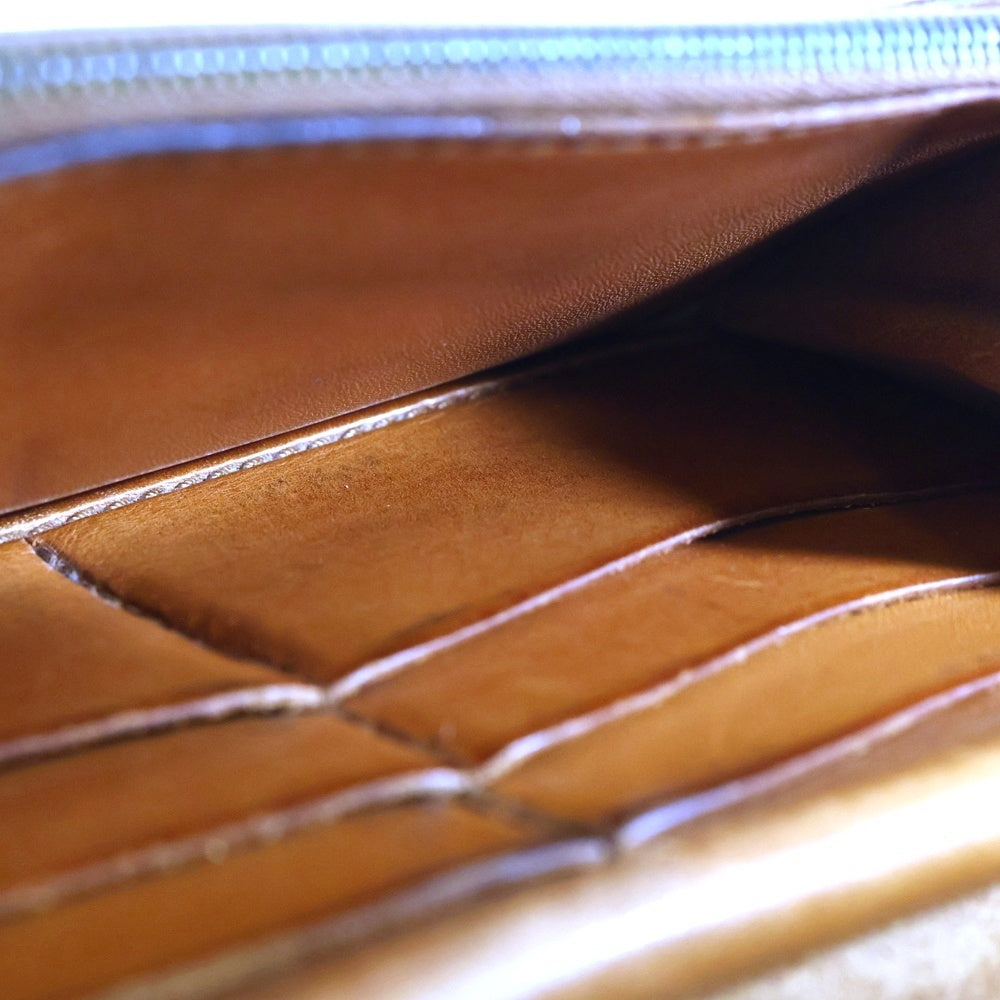 goro's(ゴローズ) K18フラワーコンチョ付き 2つ折りレザー長財布 ロングウォレット ブラウン