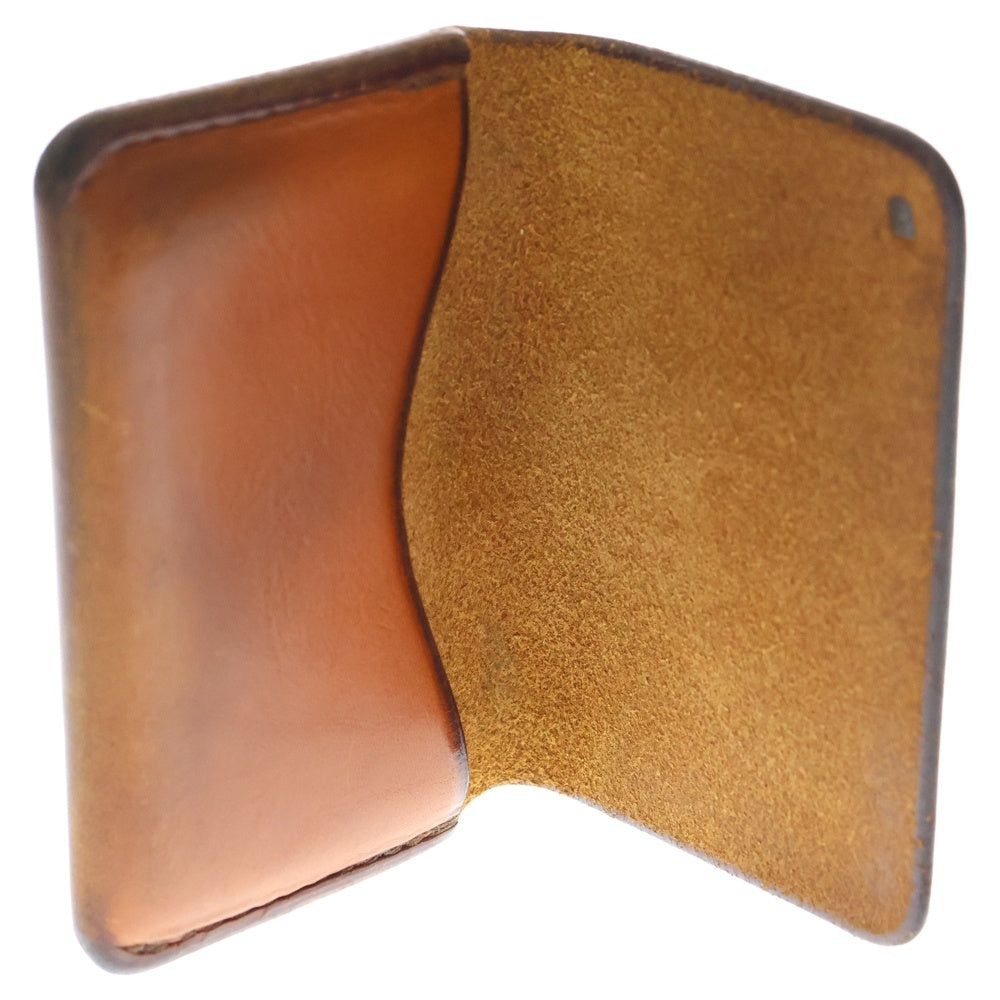 goro's(ゴローズ) 18K 金メタル サドルレザー カードケース 名刺入れ ブラウン