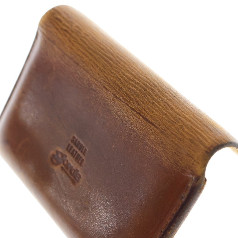 goro's(ゴローズ) 18K 金メタル サドルレザー カードケース 名刺入れ