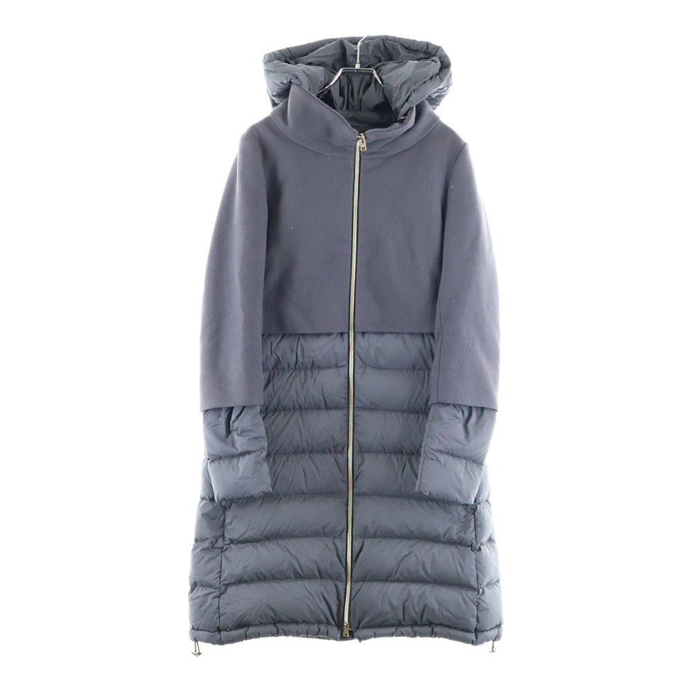 HERNO(ヘルノ) ウール レイヤードダウンコート ロングコート グレー 14452-13731-4