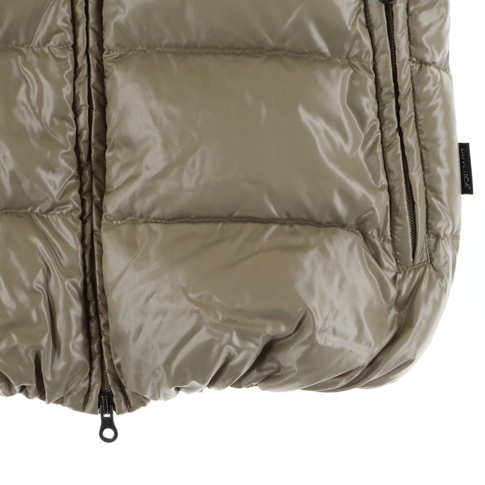 DUVETICA(デュベティカ) Goccia ファー付き ダウンベスト ブラウン