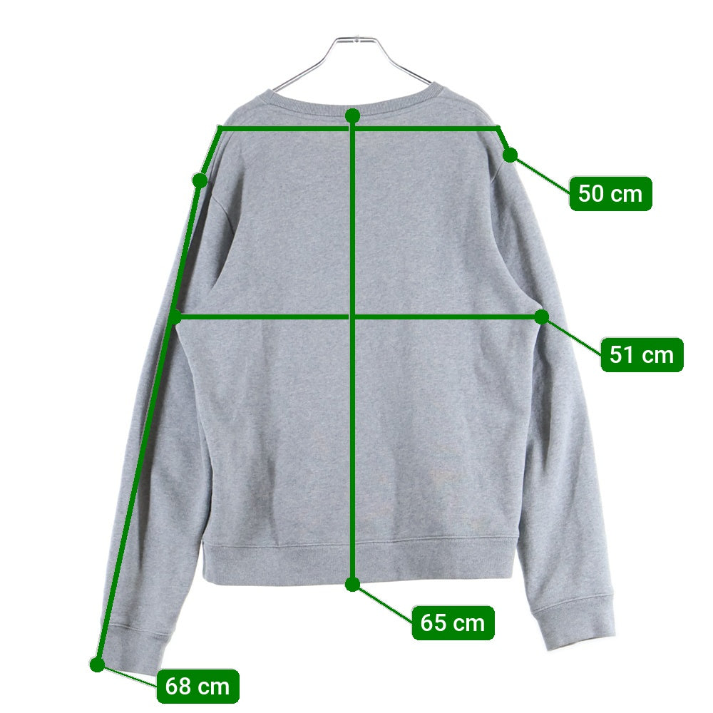 LOEWE(ロエベ) アナグラム ロゴ刺繍 クルーネックスウェット トレーナー グレー H526Y24J07