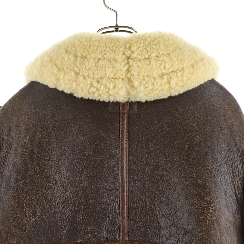 THE REAL McCOY'S(ザリアルマッコイ) S B-3 フライトジャケット ムートン ボア ジャケット ブラウン