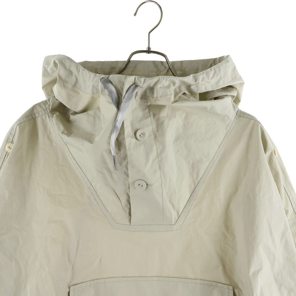 Martin Margiela(マルタンマルジェラ) 23AW Anorak Sports Hooded Jacket アノラックパーカー プルオーバーナイロンフーディー ベージュ S50AM0597