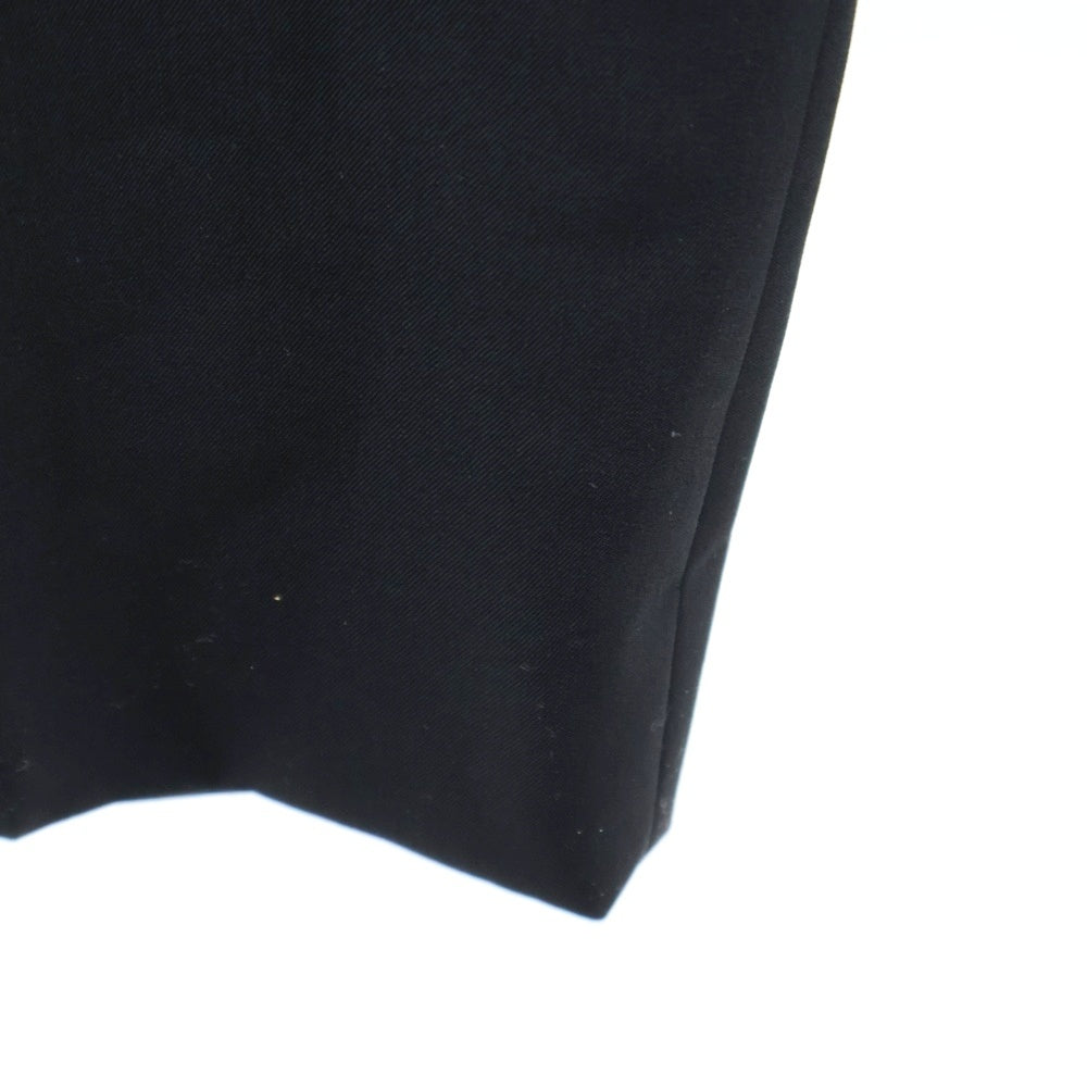 THE RERACS(ザ リラクス) 25SS ベルト付き フロントタック スラックスパンツ ブラック 25SS-REPT-240-J