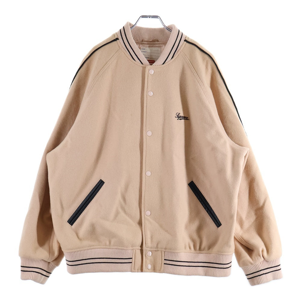 SUPREME(シュプリーム) 21SS Jamie Reid It's All Bollocks Varsity Jacket ジェイミーリード ウールスタジャン バーシティージャケット ピンク