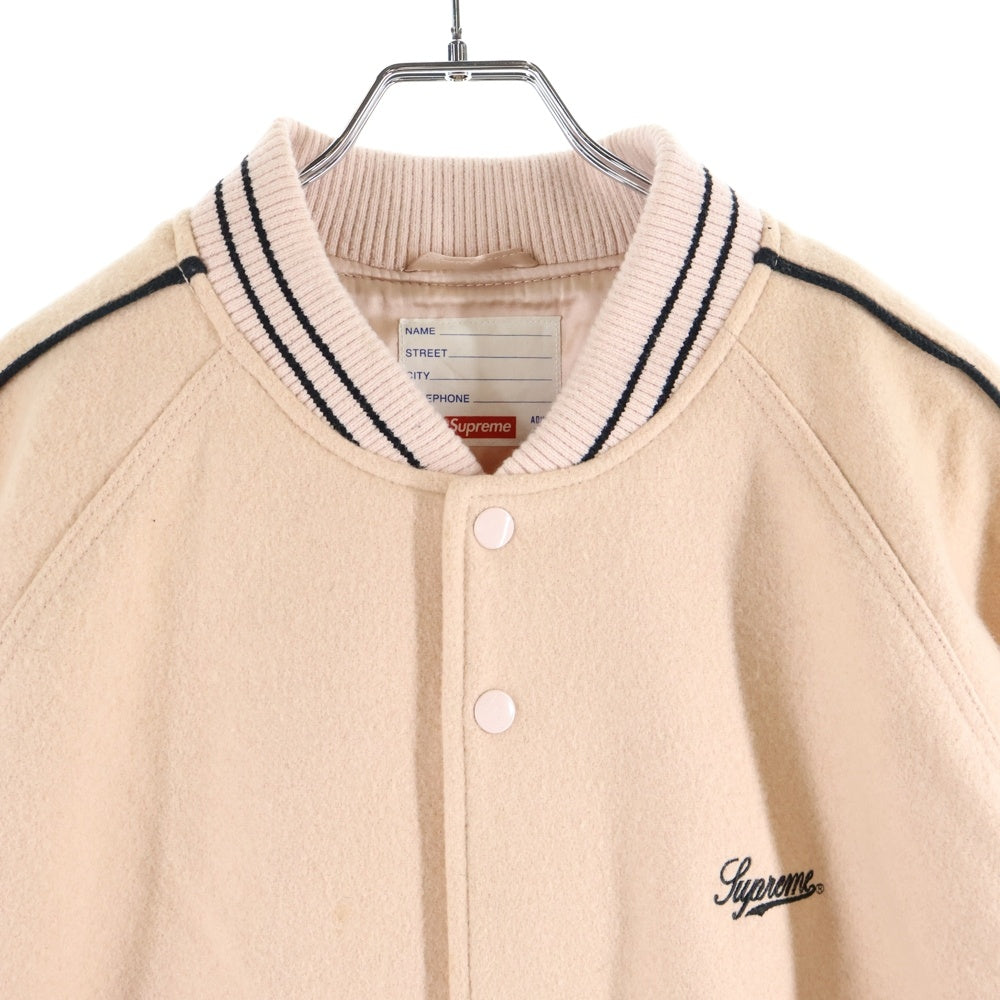 SUPREME(シュプリーム) 21SS Jamie Reid It's All Bollocks Varsity Jacket ジェイミーリード ウールスタジャン バーシティージャケット ピンク