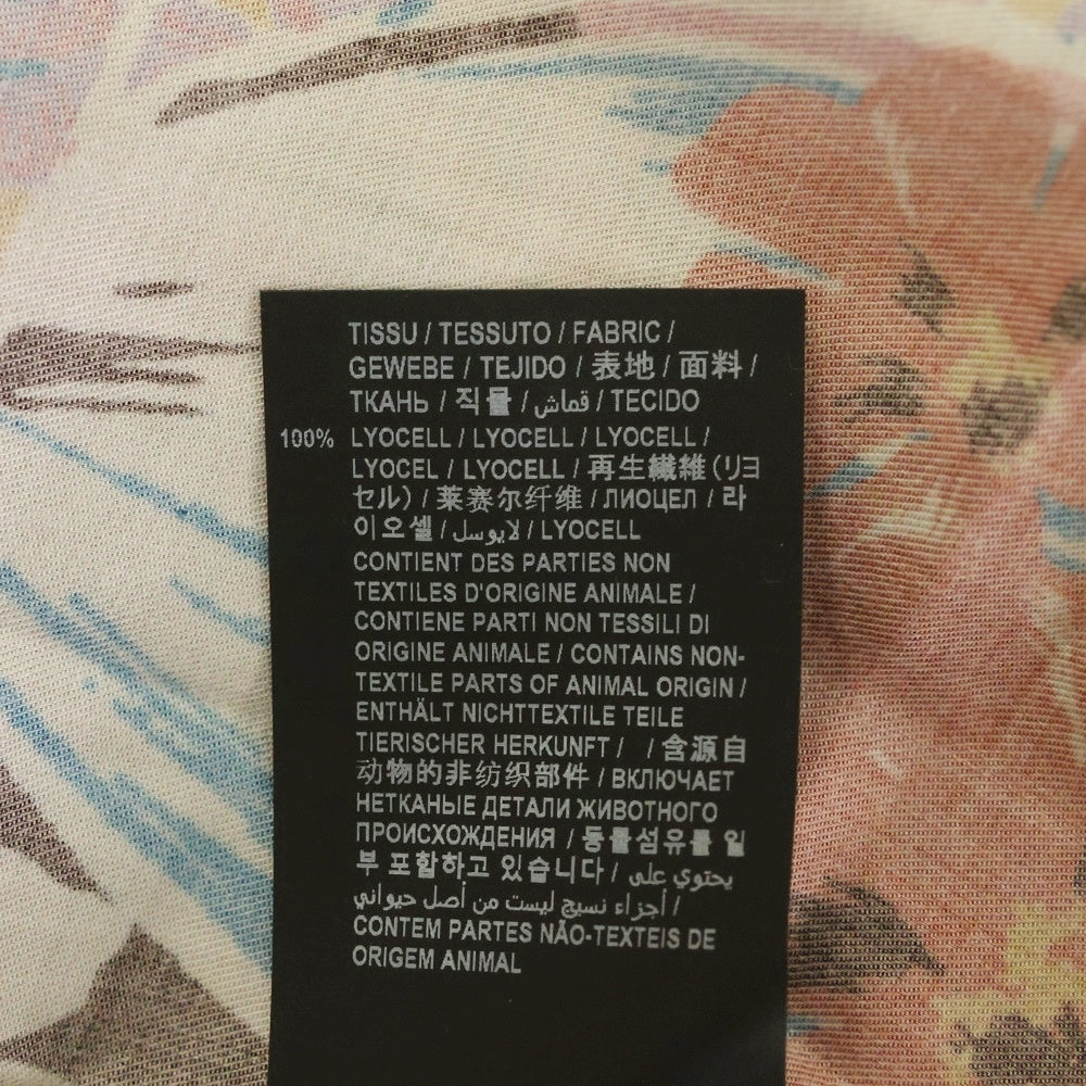 SAINT LAURENT PARIS(サンローランパリ) 21SS フラワー総柄 長袖シャツワンピース ロングシャツ マルチ 644066