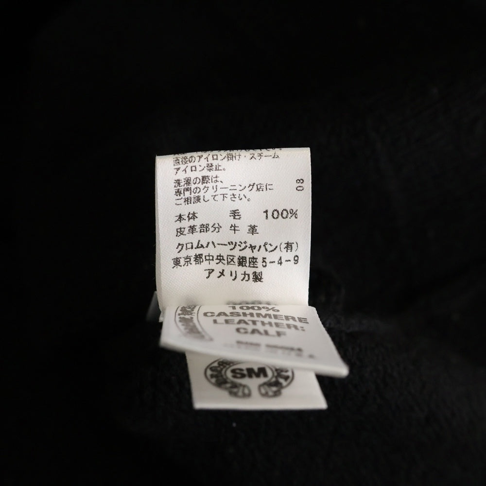 CHROME HEARTS(クロムハーツ) クロスボールボタン セメタリーパッチ カシミアカーディガン ブラック