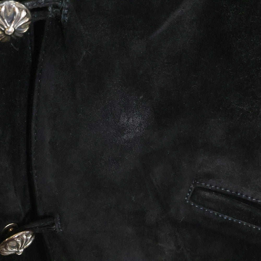 CHROME HEARTS(クロムハーツ) 2B SUEDE VEST スエードレザー ベスト ジャケット ブラック