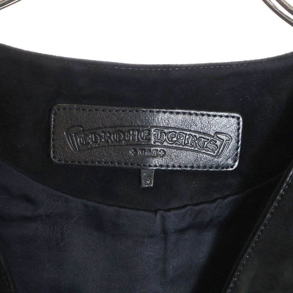CHROME HEARTS(クロムハーツ) 2B SUEDE VEST スエードレザー ベスト ジャケット ブラック