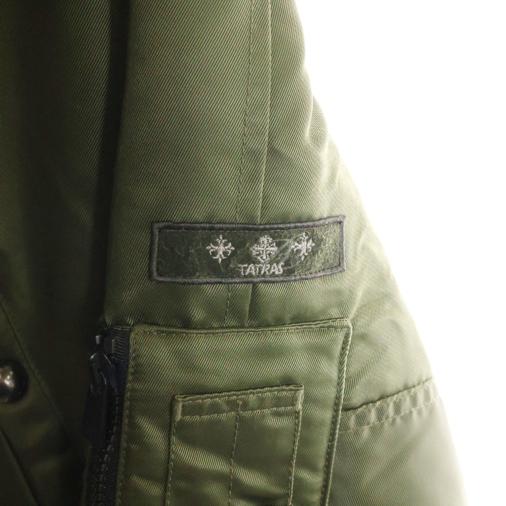 TATRAS(タトラス) PETRONIO ペトロニオ ファー付き ダウンジャケット カーキ MTA17A4319