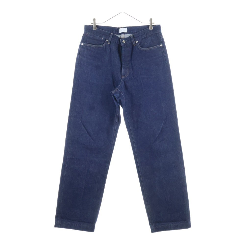 NO BRAND(ノーブランド) TANAKA タナカ ST-2(F) THE JEAN TROUSERS ボタンフライ テーパードデニムパンツ ブルー