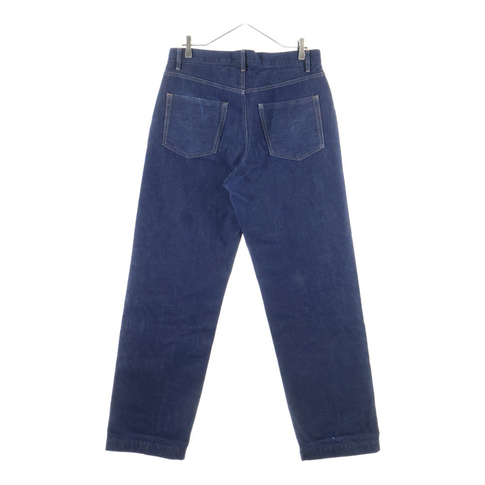 NO BRAND(ノーブランド) TANAKA タナカ ST-2(F) THE JEAN TROUSERS ボタンフライ テーパードデニムパンツ ブルー