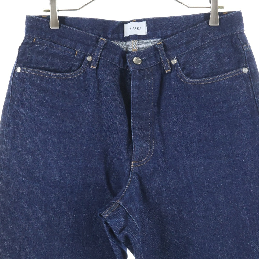 NO BRAND(ノーブランド) TANAKA タナカ ST-2(F) THE JEAN TROUSERS ボタンフライ テーパードデニムパンツ ブルー