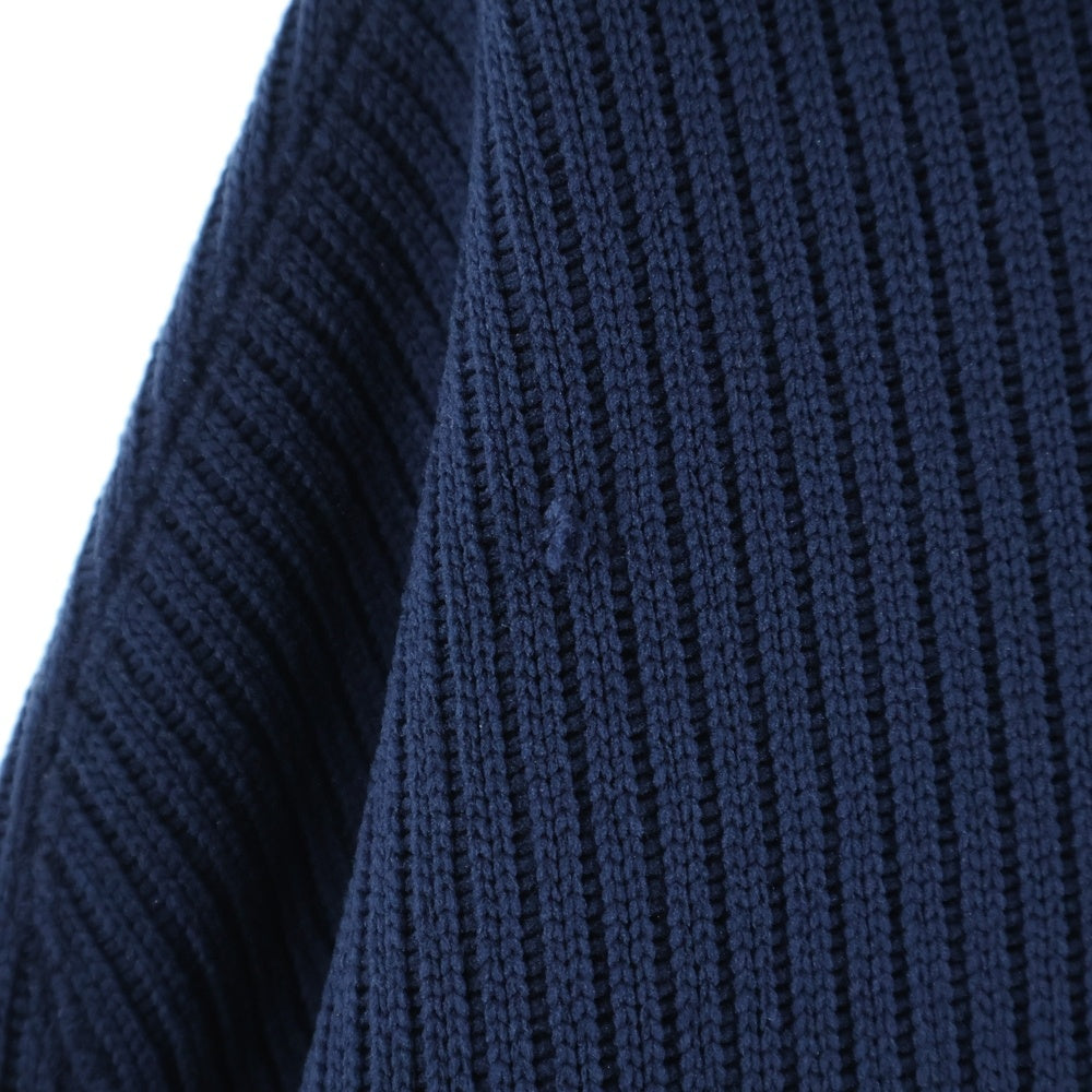 Name.(ネーム) クオータ-ニット ハーフジップパーカー ネイビー NMCU-19AW-013