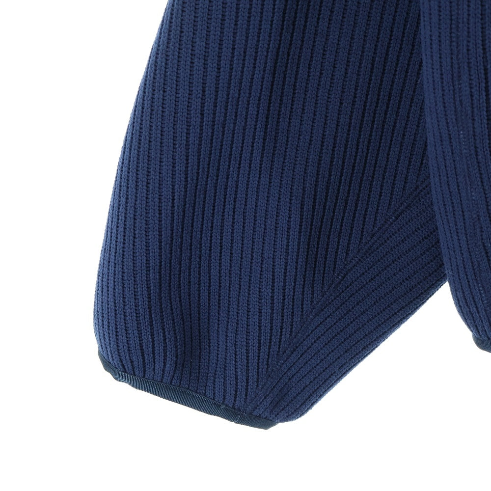 Name.(ネーム) クオータ-ニット ハーフジップパーカー ネイビー NMCU-19AW-013