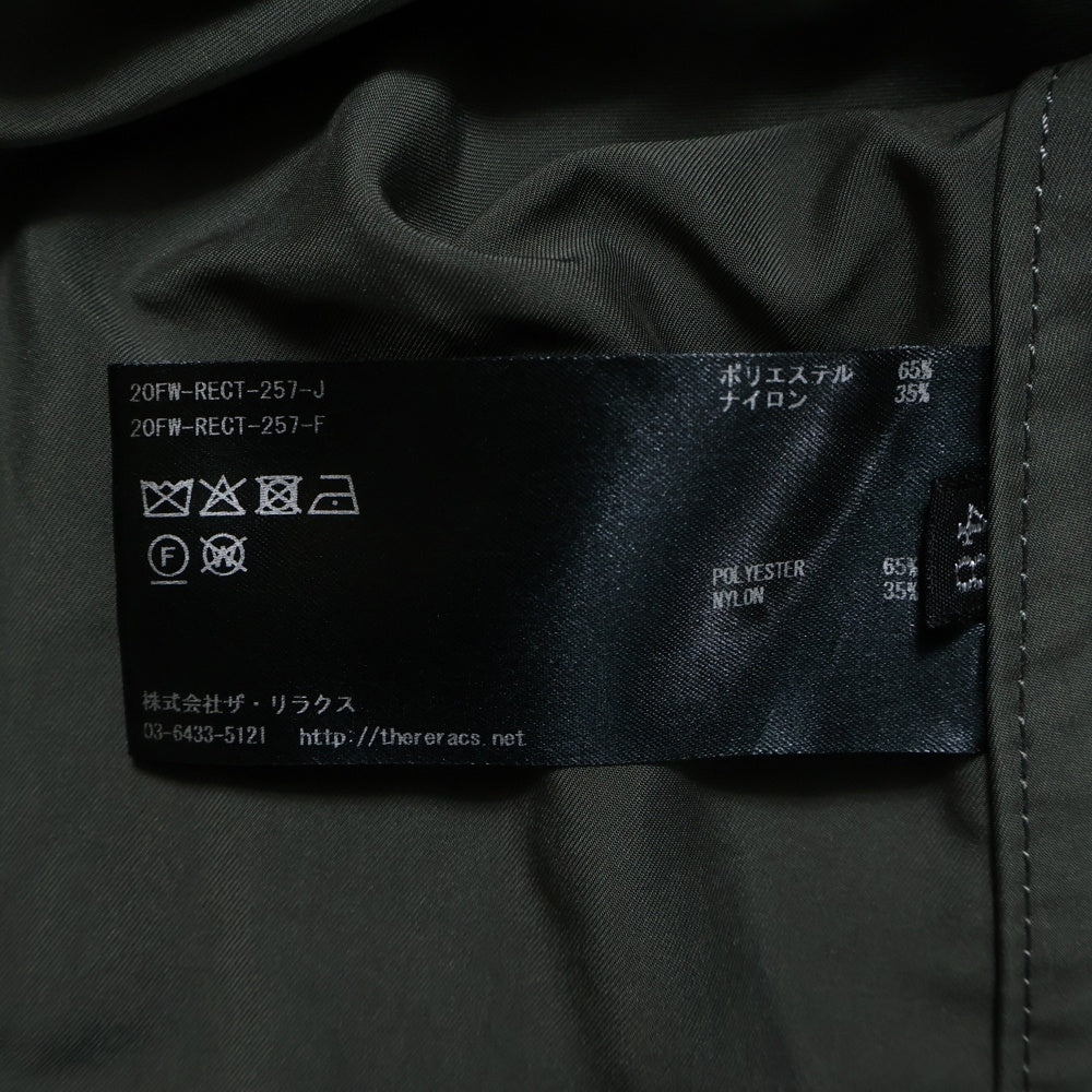 THE RERACS(ザ リラクス) 20AW Bベルト付き チェースターコート ロングコート カーキ 20FW-RECT-257L-J