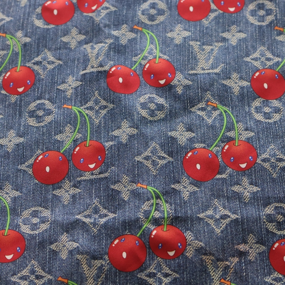 ルイ・ヴィトン シュシュ デニムブルー　新品未使用タグ付き　チェリー　村上隆 ルイ・ヴィトン シュシュ デニムブルー 新品未使用タグ付き チェリー