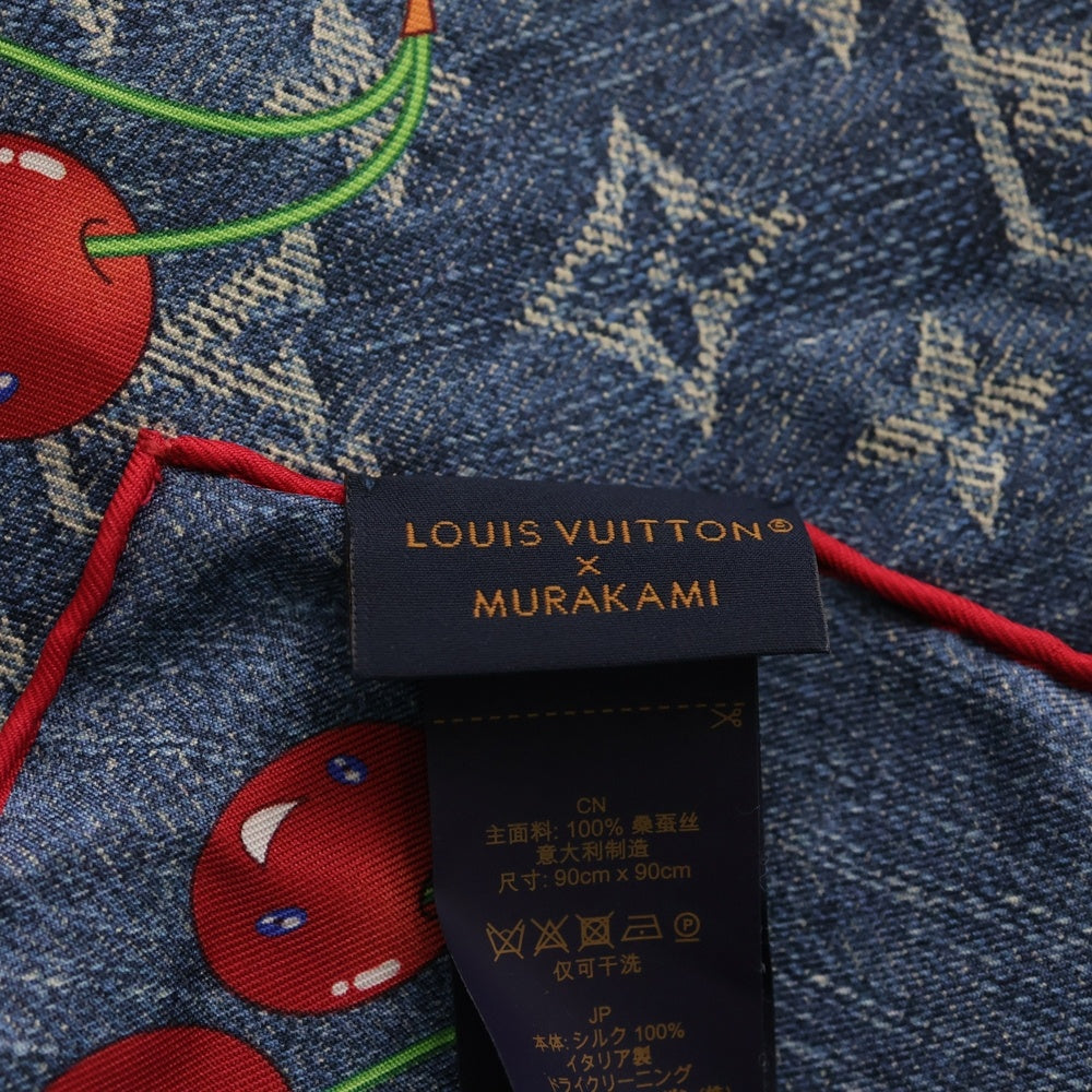 LOUIS VUITTON(ルイヴィトン) ×村上隆 Denim Cerise Square 90
