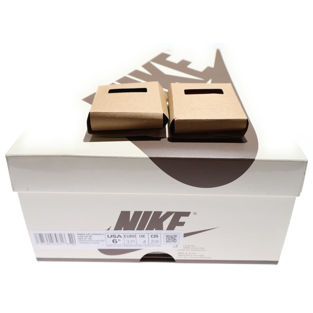 NIKE(ナイキ) ×TRAVIS SCOTT WMNS AIR JORDAN 1 RETRO LOW OG CANAR DZ4137-700 トラヴィススコット ウィメンズ エアジョーダン1カナリー ローカットスニーカー US6.5/23.5cm レディース