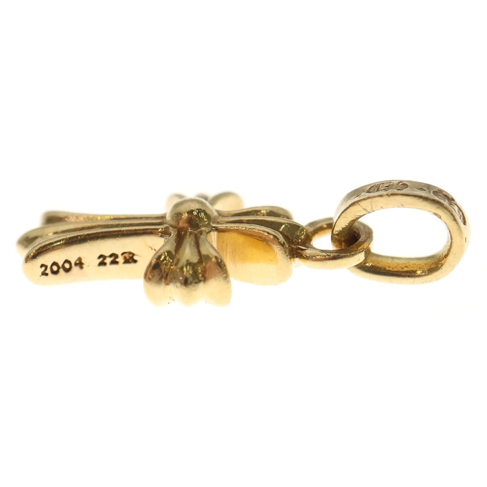 CHROME HEARTS(クロムハーツ) 22K CRS BBYFAT P/DIA ベイビーファット クロス PAVEダイヤ ペンダントトップゴールド BCA035