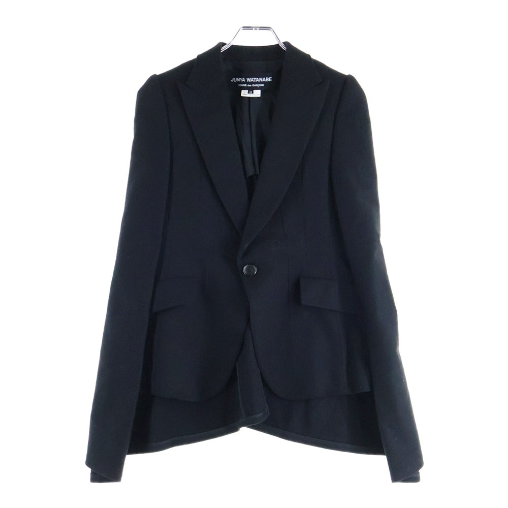 COMME des GARCONS JUNYA WATANABE MAN(コムデギャルソンジュンヤワタナベマン) 08年 ポンチョ型 ウール テーラードジャケット ブラック JB-J078