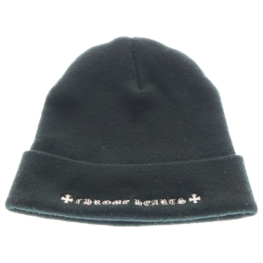 CHROME HEARTS(クロムハーツ) ×MATTY BOY PPO WATCH CAP マッティボーイ チョンパー刺繍ニットキャップ ビーニー ニット帽 ブラック