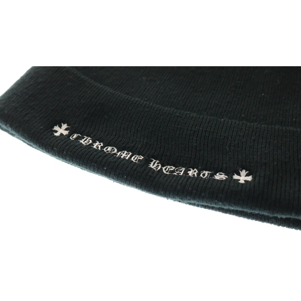 CHROME HEARTS(クロムハーツ) ×MATTY BOY PPO WATCH CAP マッティボーイ チョンパー刺繍ニットキャップ ビーニー ニット帽 ブラック