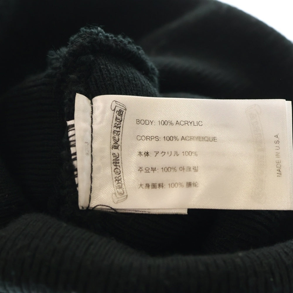CHROME HEARTS(クロムハーツ) ×MATTY BOY PPO WATCH CAP マッティボーイ チョンパー刺繍ニットキャップ ビーニー ニット帽 ブラック