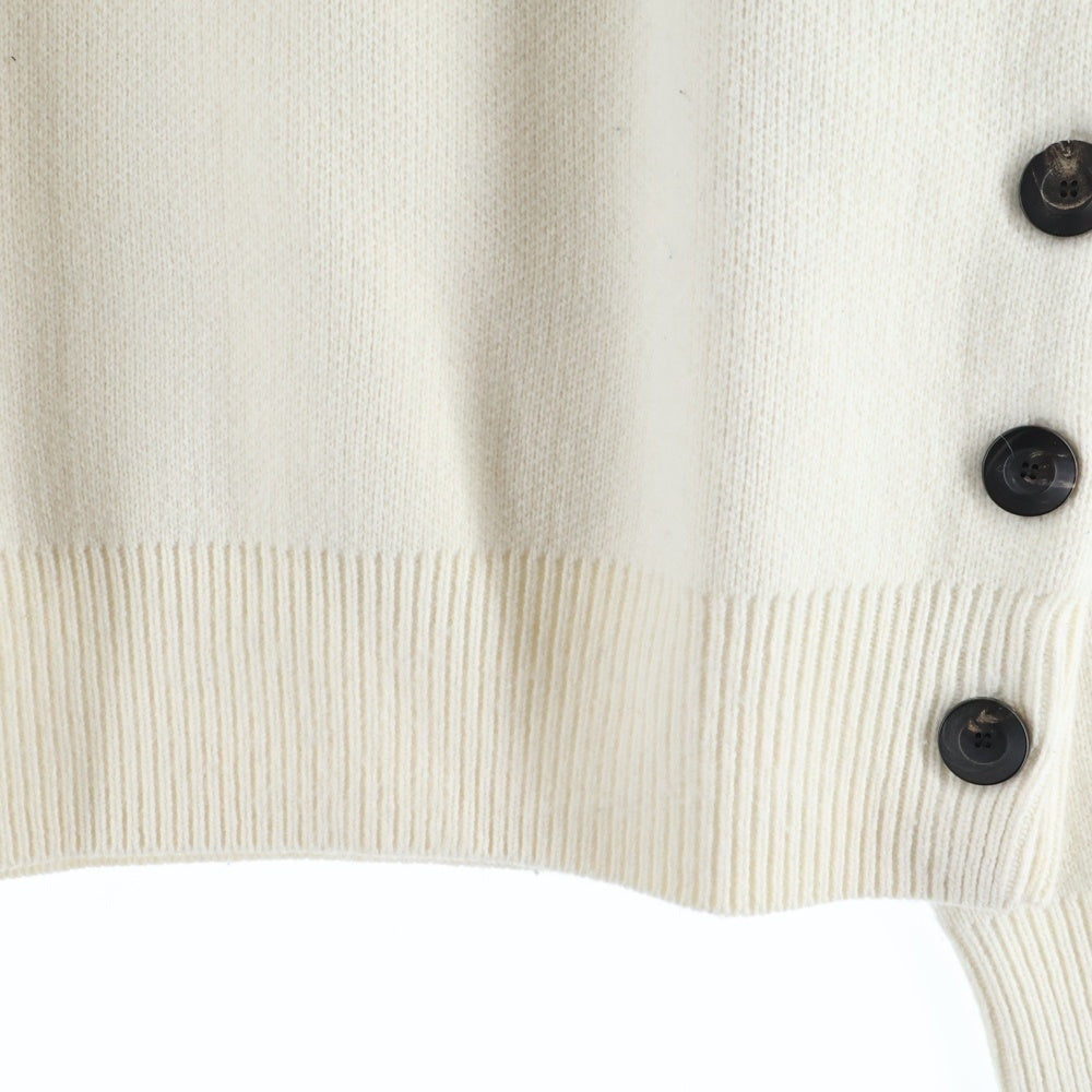 Wales Bonner(ウェールズ ボナー) 24AW MERINO WOOL KNIT メリノウールニット ブルー/ホワイトUA24KN21-WO09-1089