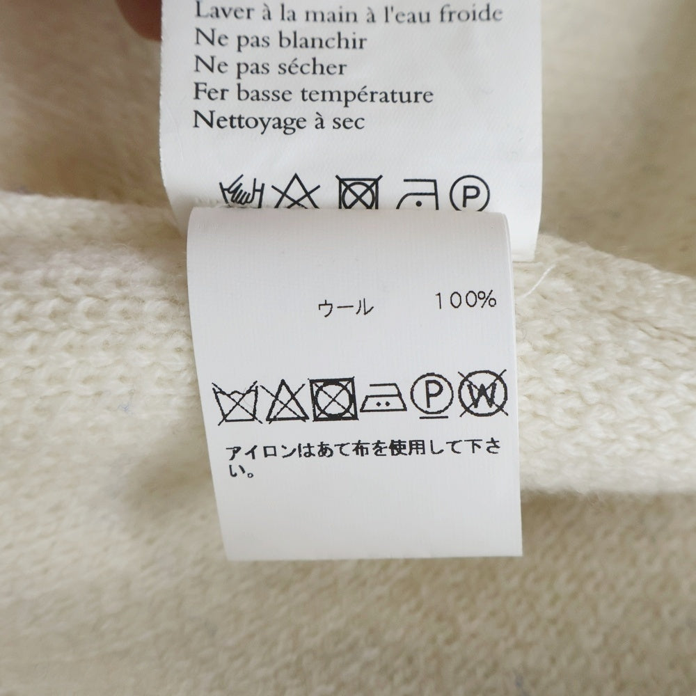 Wales Bonner(ウェールズ ボナー) 24AW MERINO WOOL KNIT メリノウールニット ブルー/ホワイトUA24KN21-WO09-1089