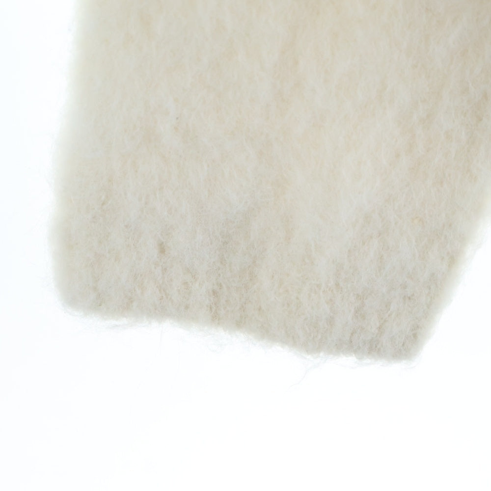 MASU(エムエーエスユー) ロゴ アルパカニット セーター ホワイト MPFW-KN0424