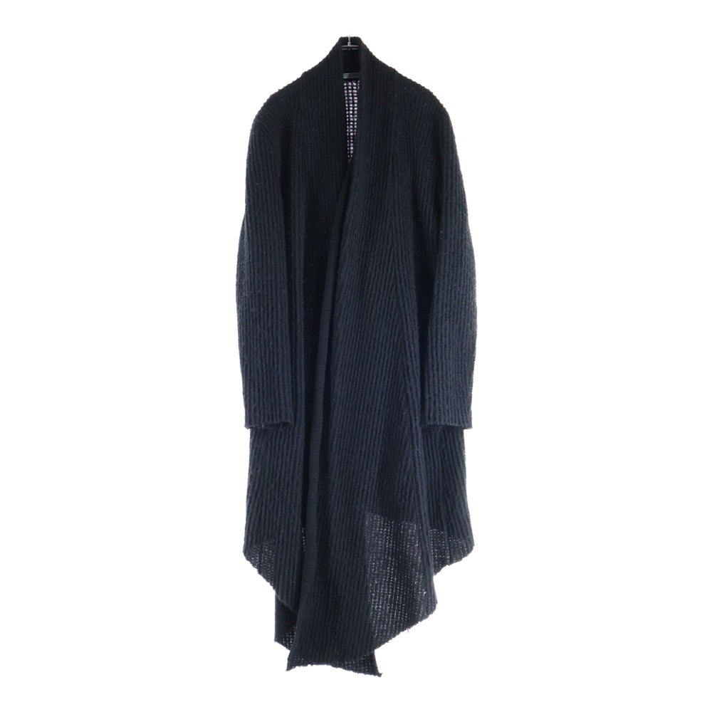 NO BRAND(ノーブランド) boutiqueW ブティークダブリュー ウール ロングカーディガン ブラック 923926